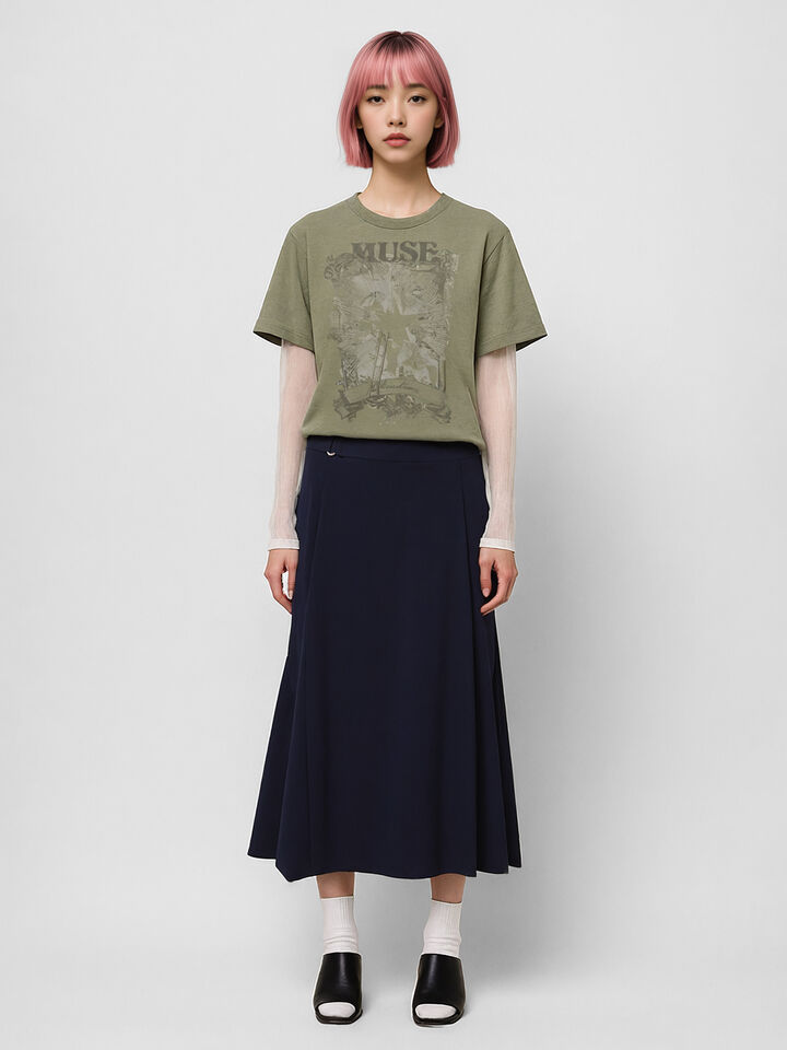 T-SHIRT L/S - sisley k long sleeve t-shirt - Military Green | Sisley K image number 1